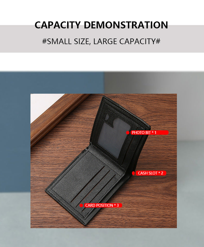 Snake Skin Pattern Men's Short Wallet