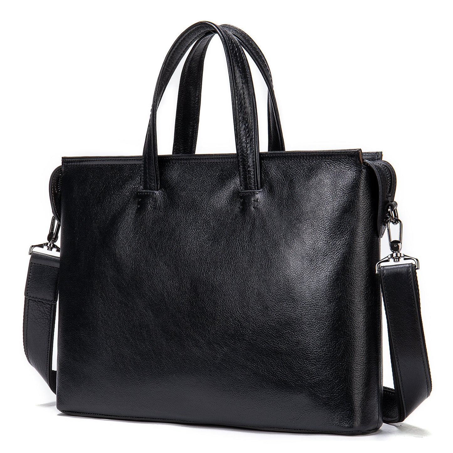 Vintage Men's Leather Briefcase - Fashionable Business 14 Inch Computer Handbag