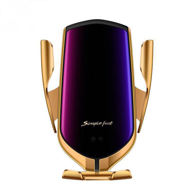 Car Wireless Charger - 10W Induction Car Fast Wireless Charging With Car Phone Holder S5
