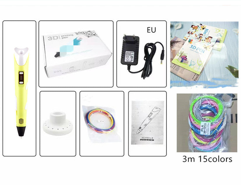 Children's 3D Printing Pen - Three-dimensional Brush Toy Set