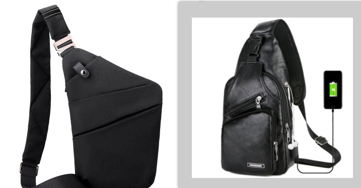 Canvas Chest Bags For Men And Women - Across One Shoulder