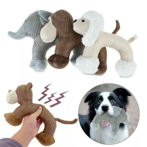 Dog Plush & Chew Toys For Small/Large Dogs - Bite Resistant Interactive