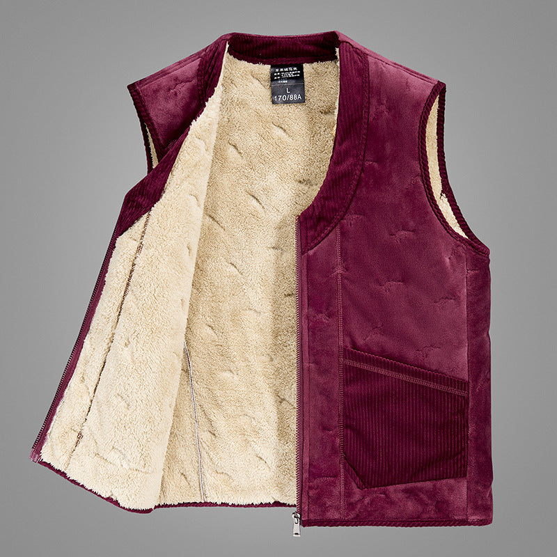 Men's Wool Vest - Pure Colour All-matching Vest