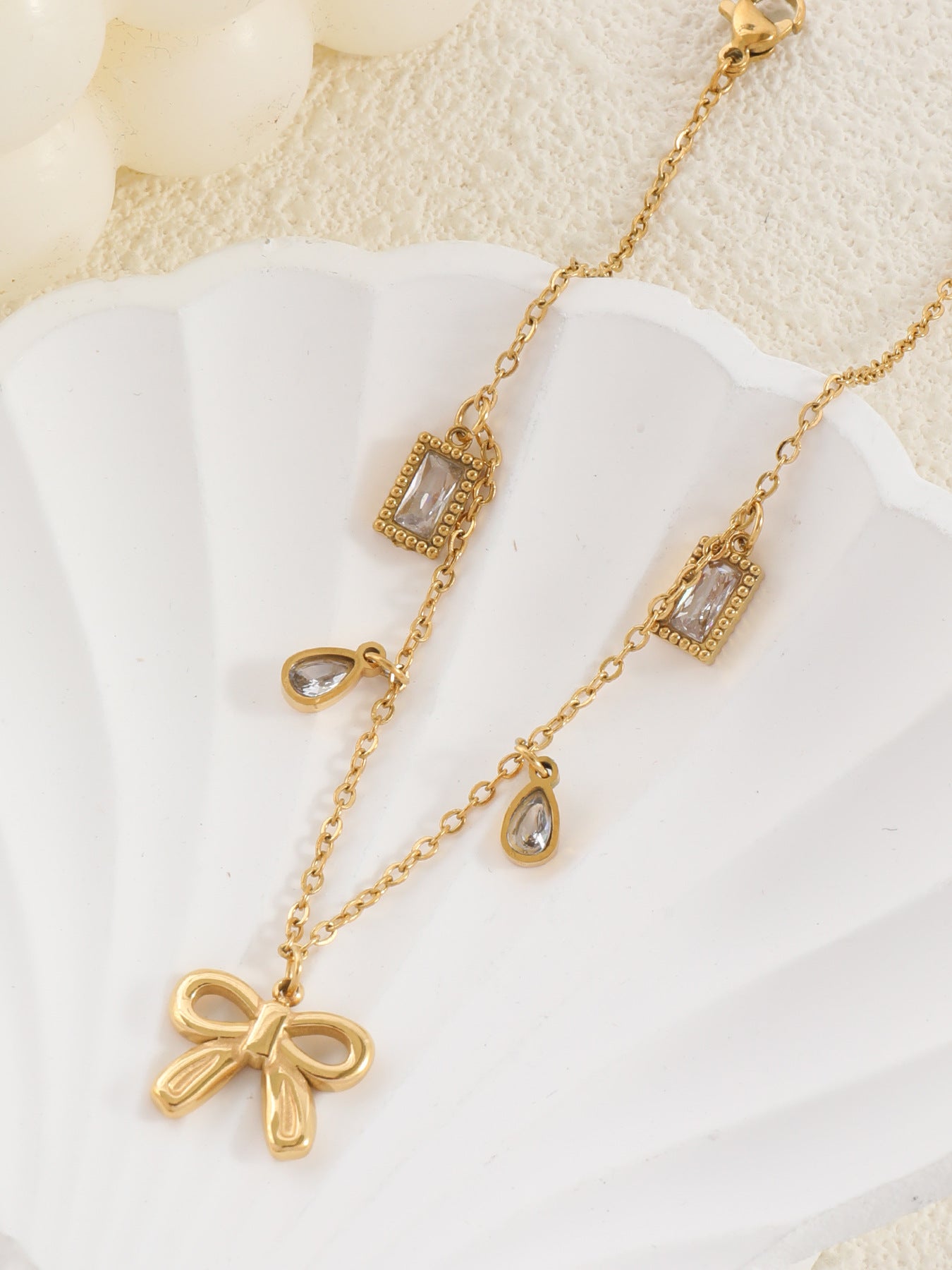 Round Beads Shell Anklet