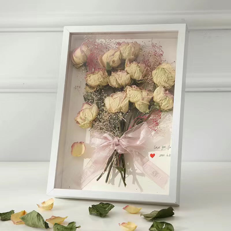 Hollow Dried Flower Photo Frame β 3D DIY Table Decoration & Flower Storage! - JumoShop