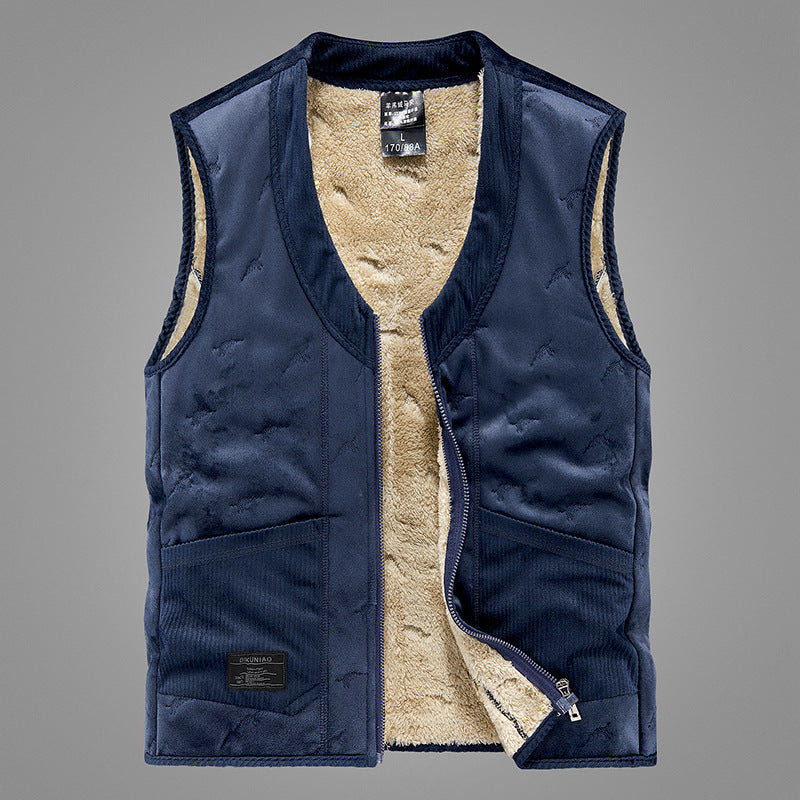 Men's Wool Vest - Pure Colour All-matching Vest