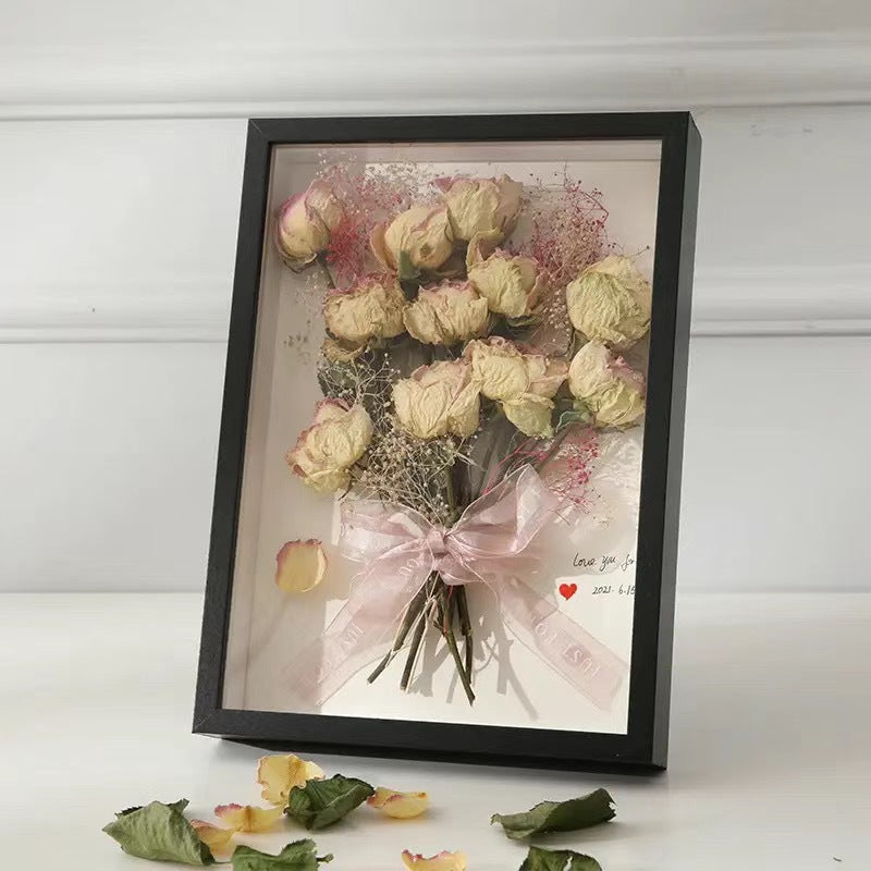 Hollow Dried Flower Photo Frame β 3D DIY Table Decoration & Flower Storage! - JumoShop