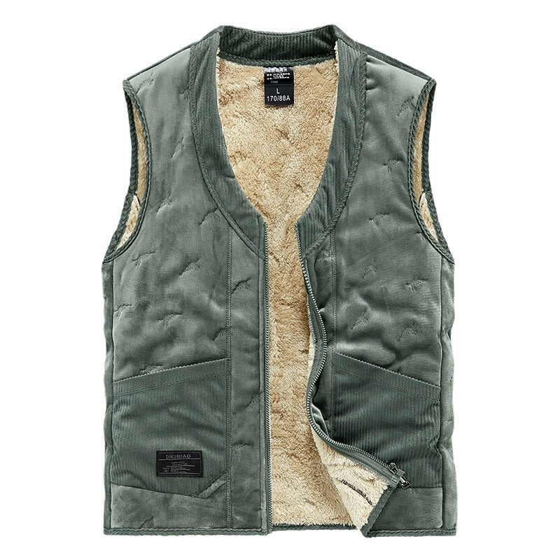 Men's Wool Vest - Pure Colour All-matching Vest