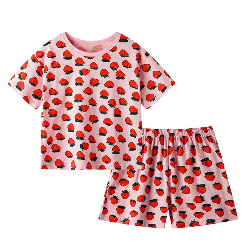 Children's Summer Short-sleeved Suit Homewear