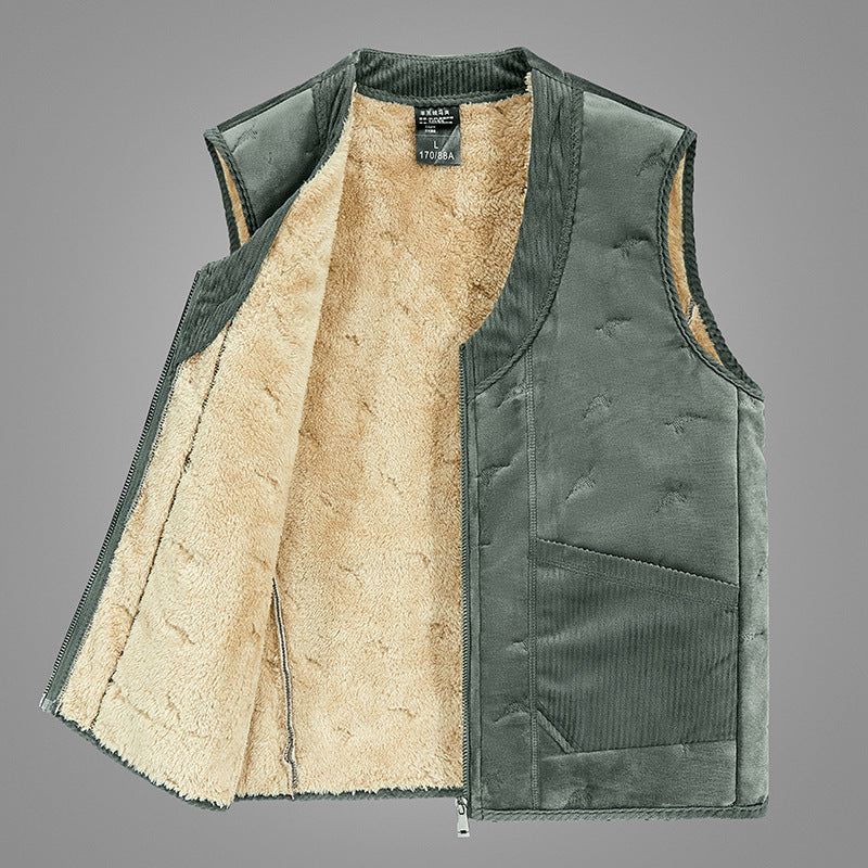 Men's Wool Vest - Pure Colour All-matching Vest