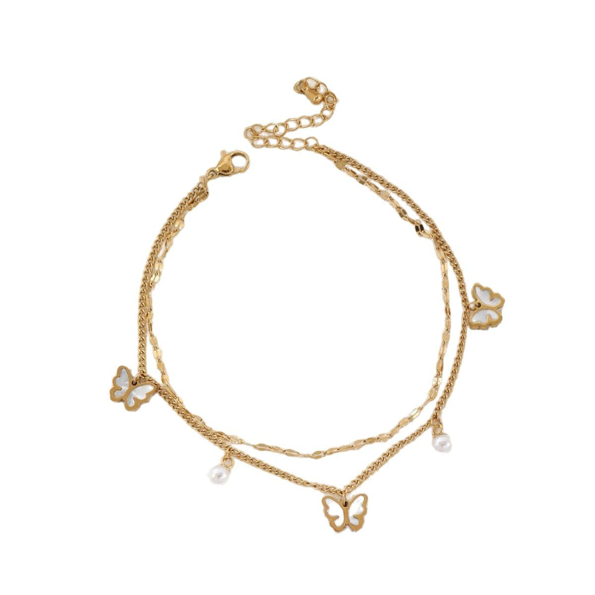 Round Beads Shell Anklet