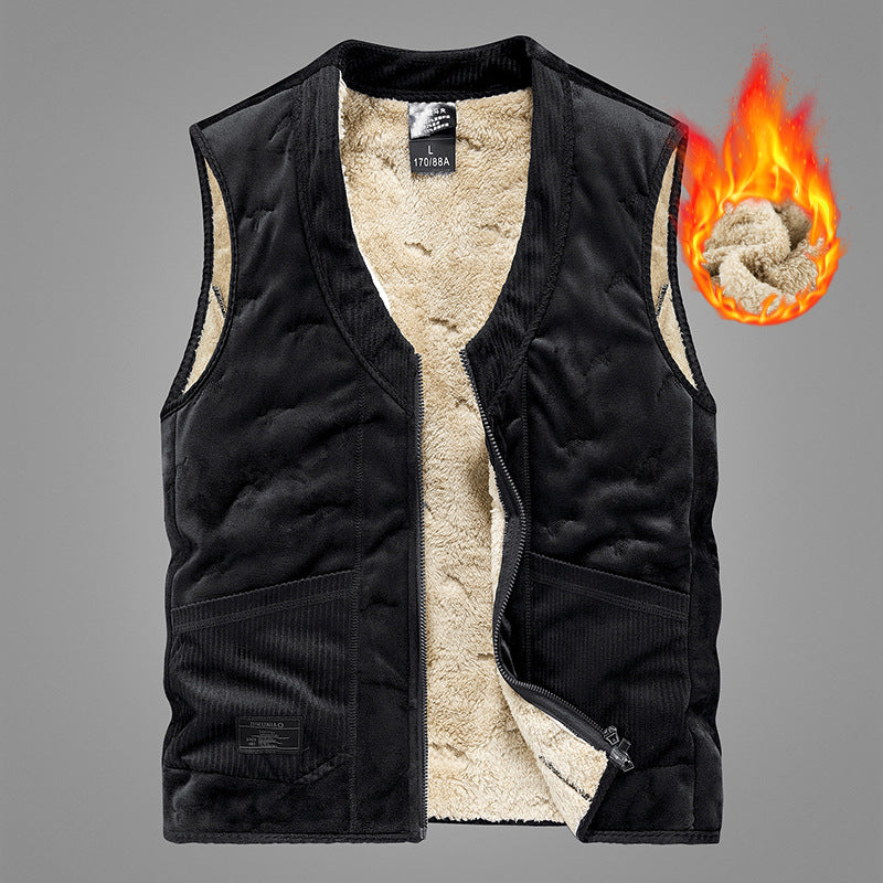 Men's Wool Vest - Pure Colour All-matching Vest