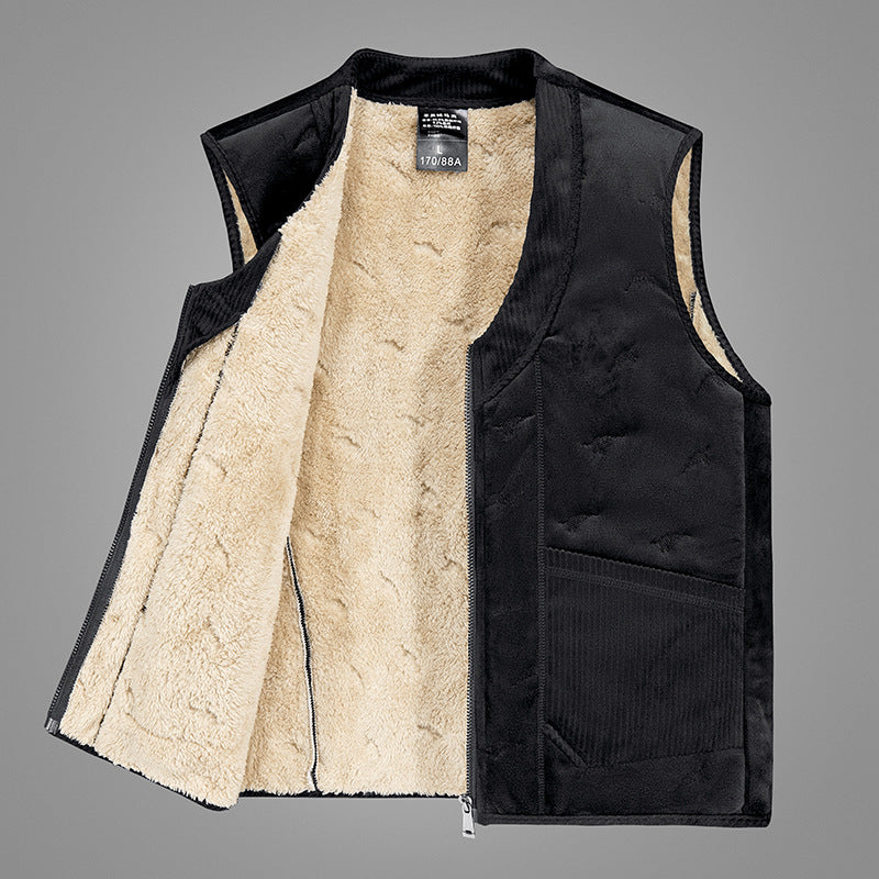 Men's Wool Vest - Pure Colour All-matching Vest