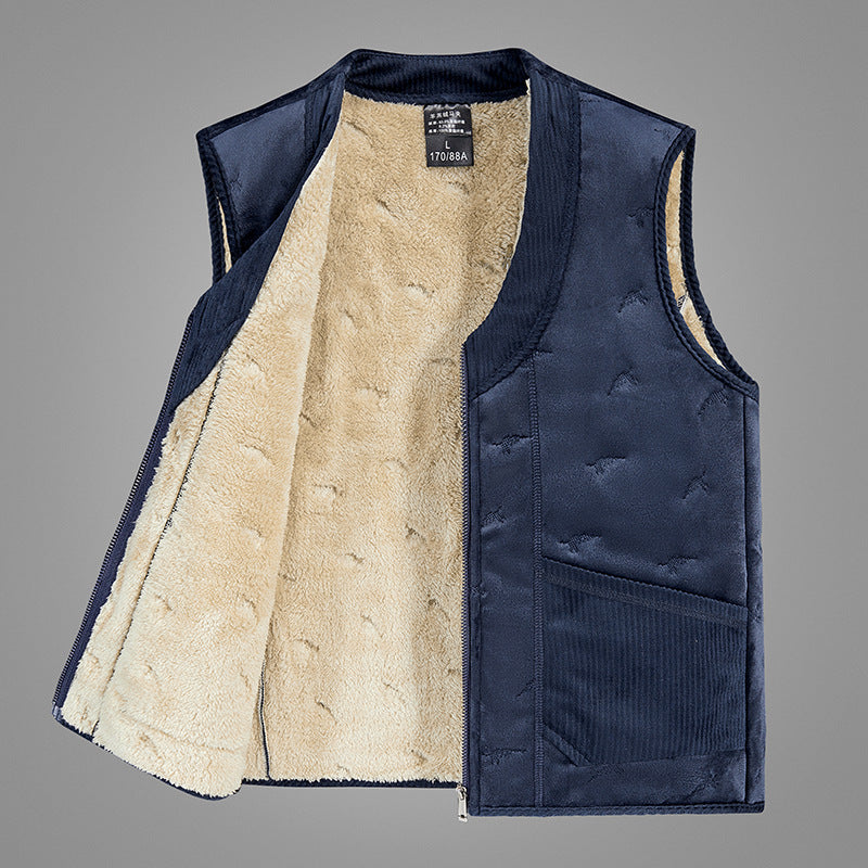 Men's Wool Vest - Pure Colour All-matching Vest