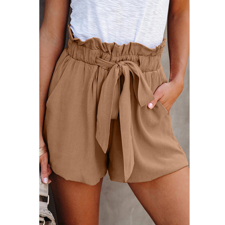 Casual Loose High Waist Shorts - Women Summer Pants
