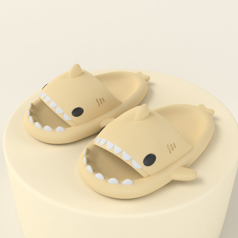 Adult's Slippers Indoor - Outdoor Funny Shark Cartoon