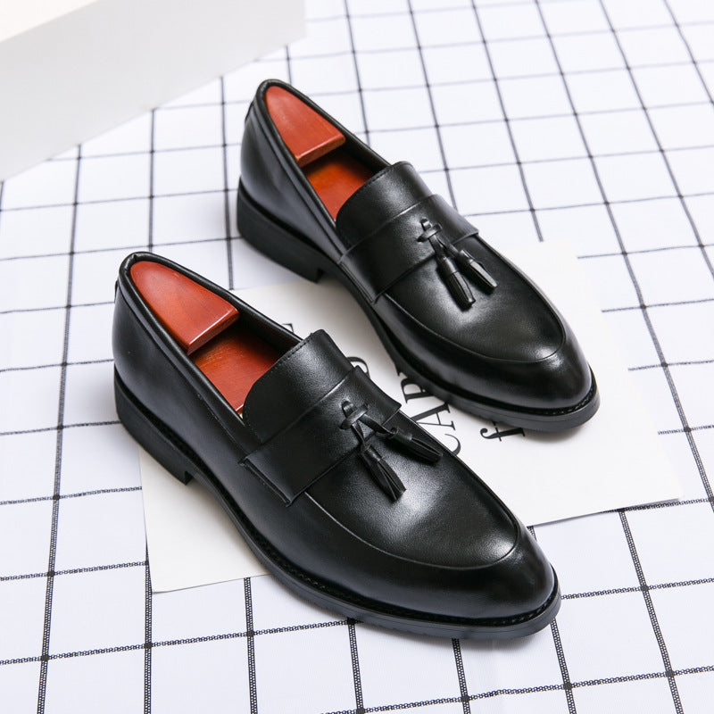 Casual Men's Loafers - Classic Tassel Men Leather Shoes Wedding Men Dress