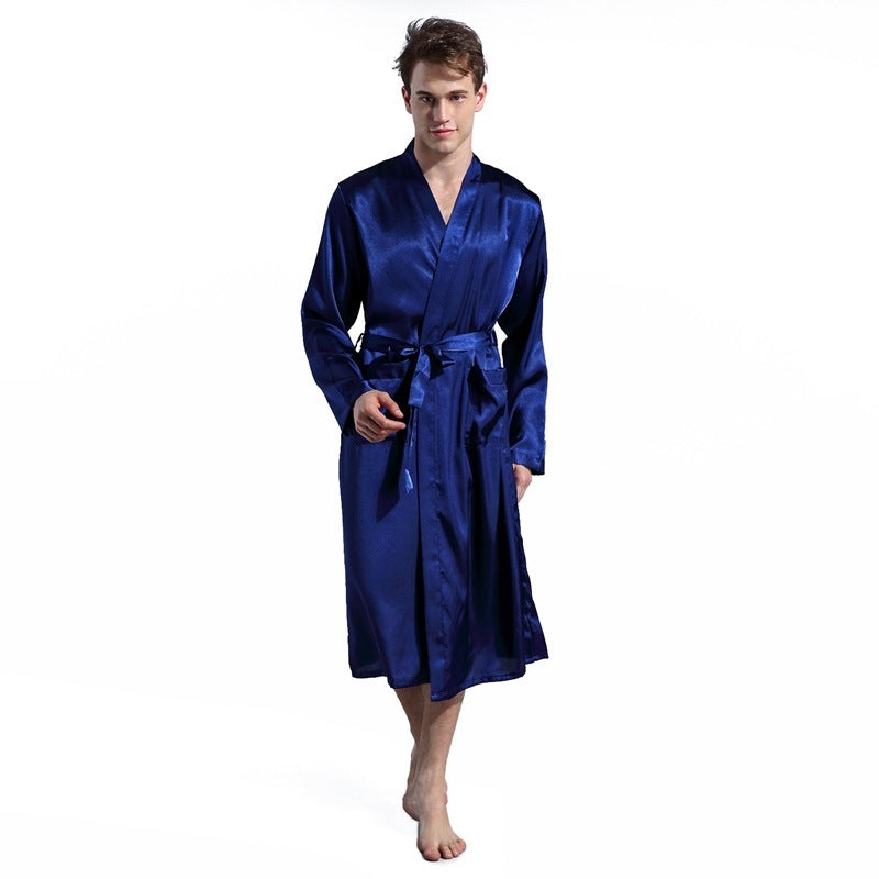 Men's Fashion Solid Color Thin Robe