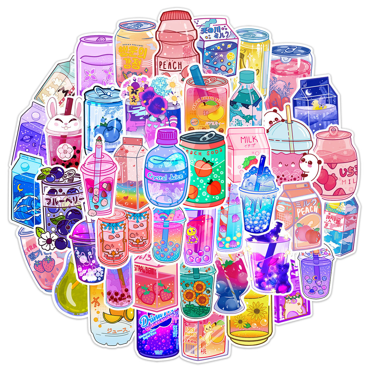 Cute Instagram Style Drink Graffiti Stickers