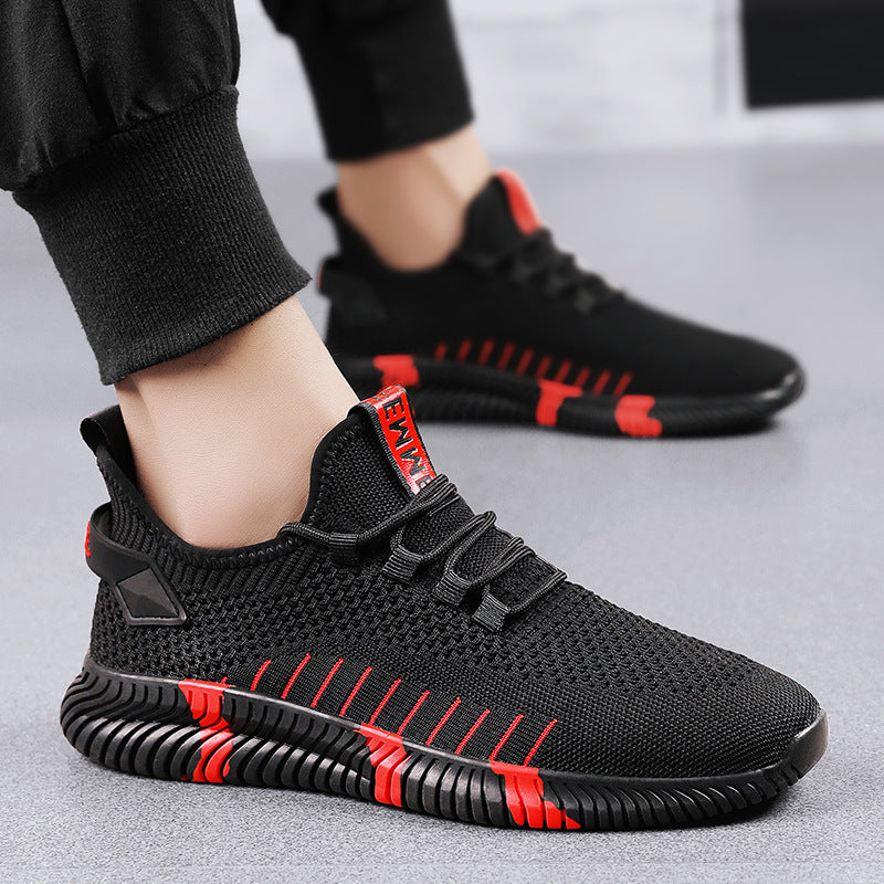 Mesh Sneakers - Men's Breathable Lightweight Running Shoes