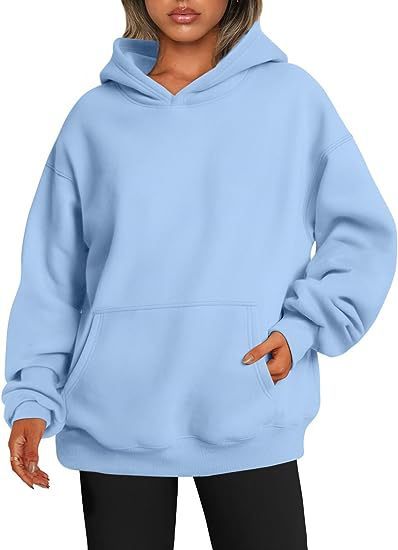 Women's Hoodies With Pockets - Fashion Solid Sweatshirt Oversized Hooded Sweater