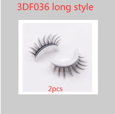 Reusable 3D Mink Lashes - Natural False Eyelashes Self Adhesive Glue Free Makeup Eyelash