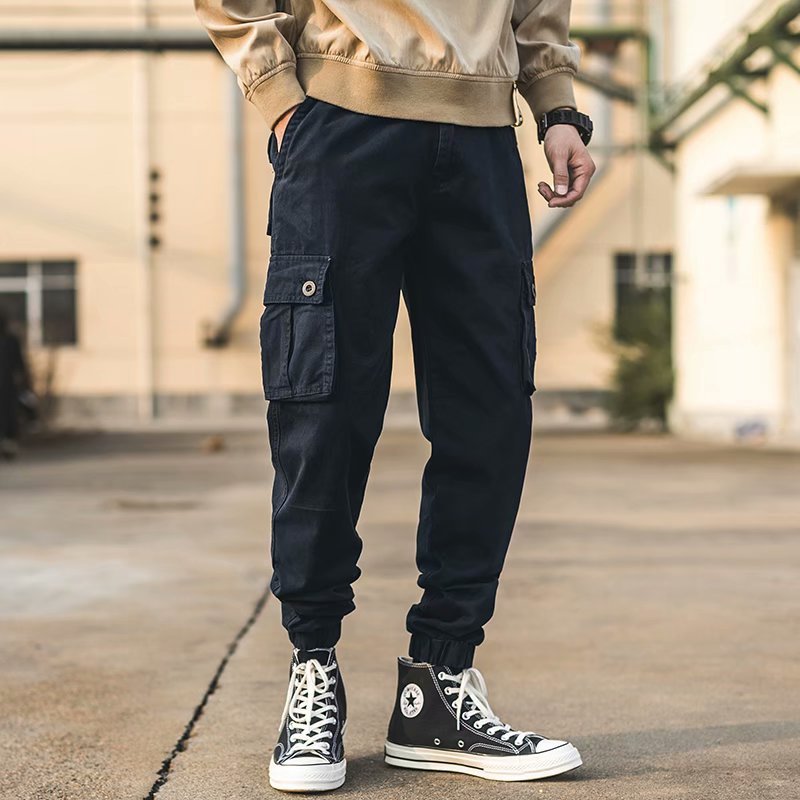 Men's American-style - Retro Casual Loose Cropped Pants