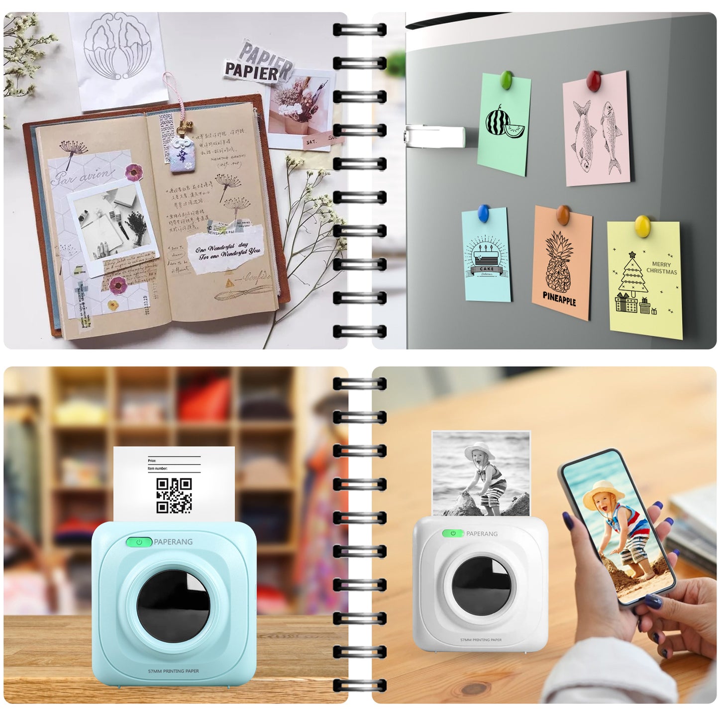 Portable Pocket Label Printer - Home Bluetooth Thermal Sticker Smart