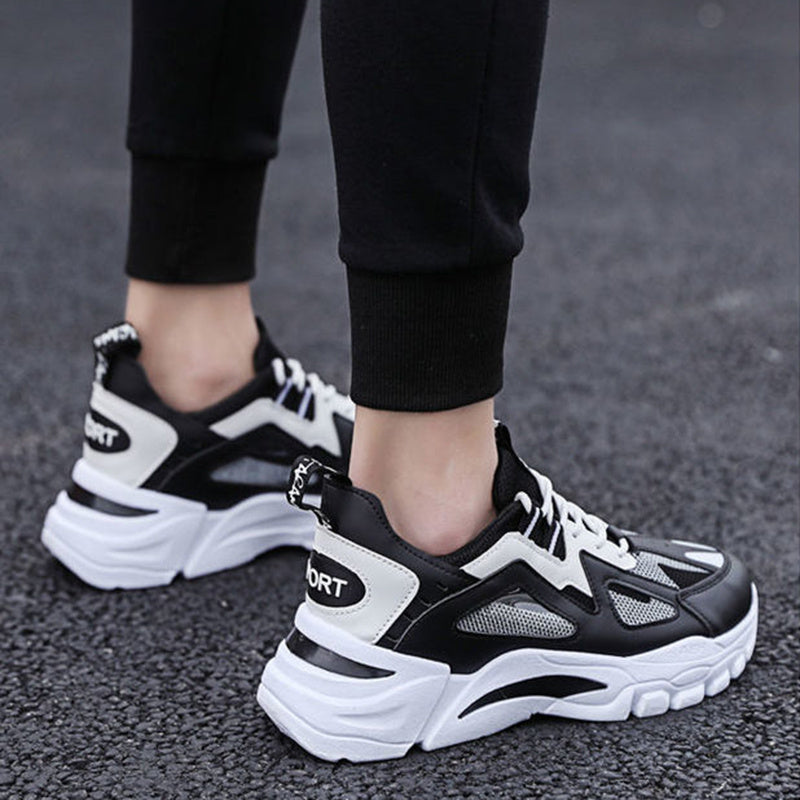 White Sneakers - Non Slip Walking Running Shoes Sports
