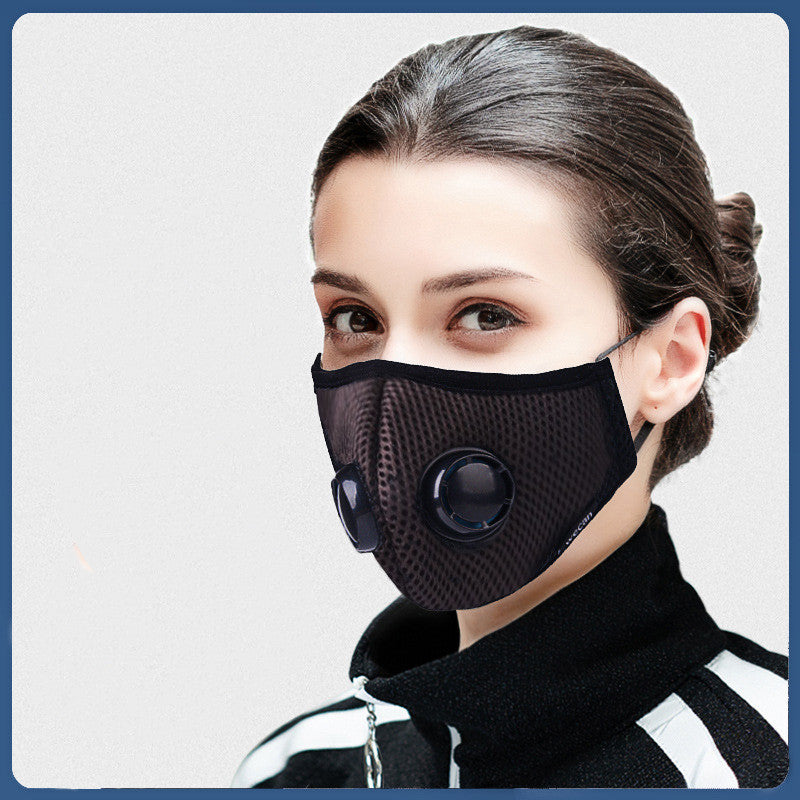 Double Breathing Valve Mask - Washable And Replaceable Filter Chip