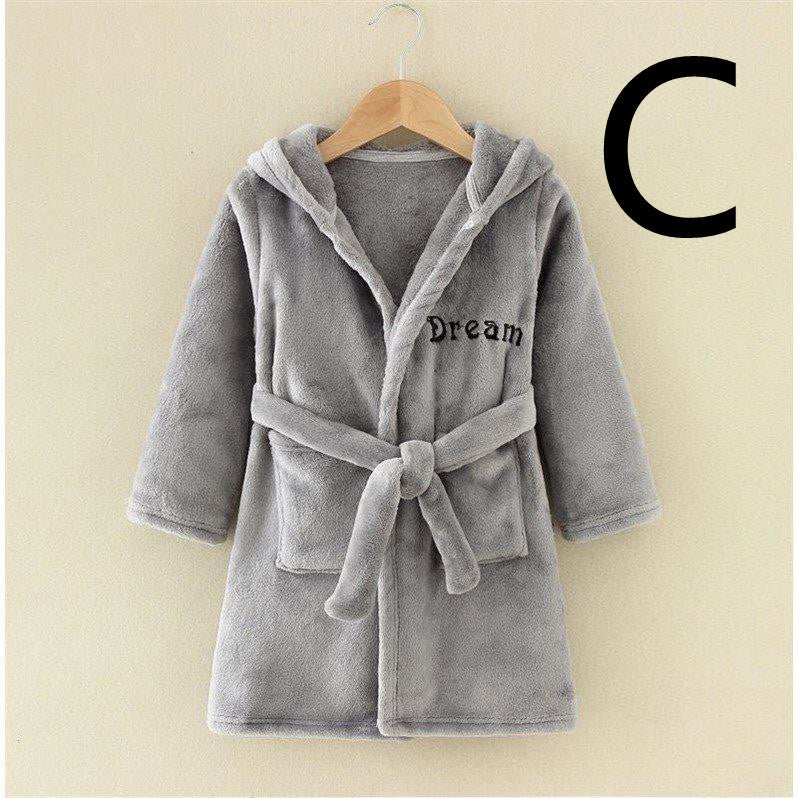Thickened Cotton Flannel Robe For Children