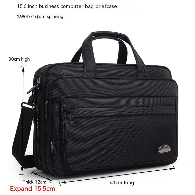 Men's Waterproof Briefcase - Oxford Large Capacity Briefcase