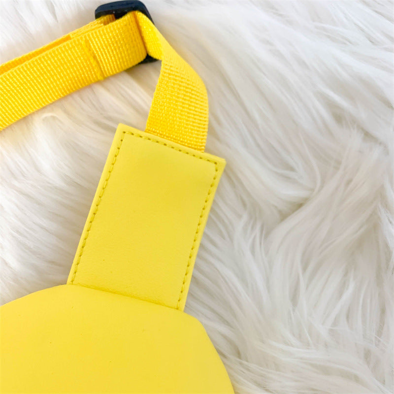 PU Leather Children's Chest Bag -  Quicksand Lightweight Children's Trendy Cool Shoulder Bag