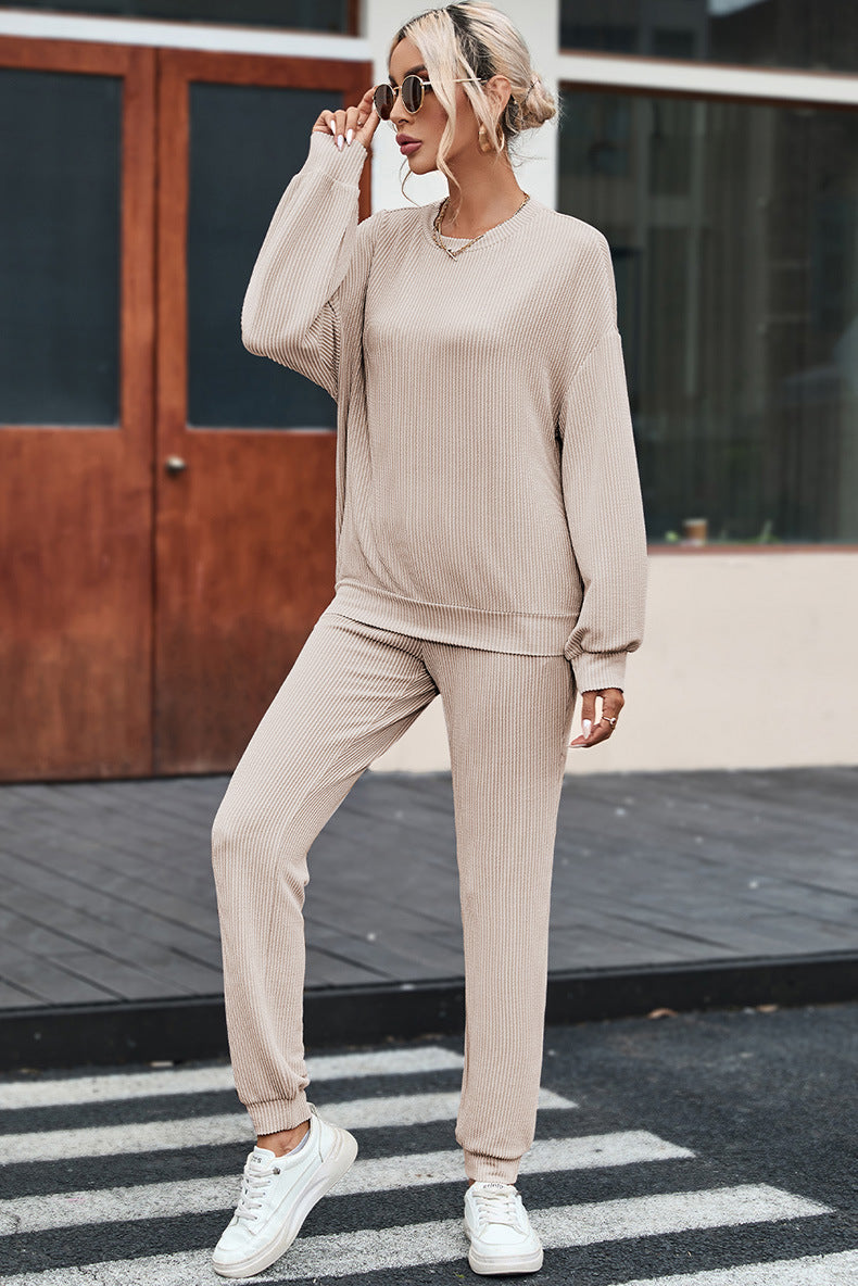 Long-Sleeved Trousers Loungewear Suit - Casual Suit For Women