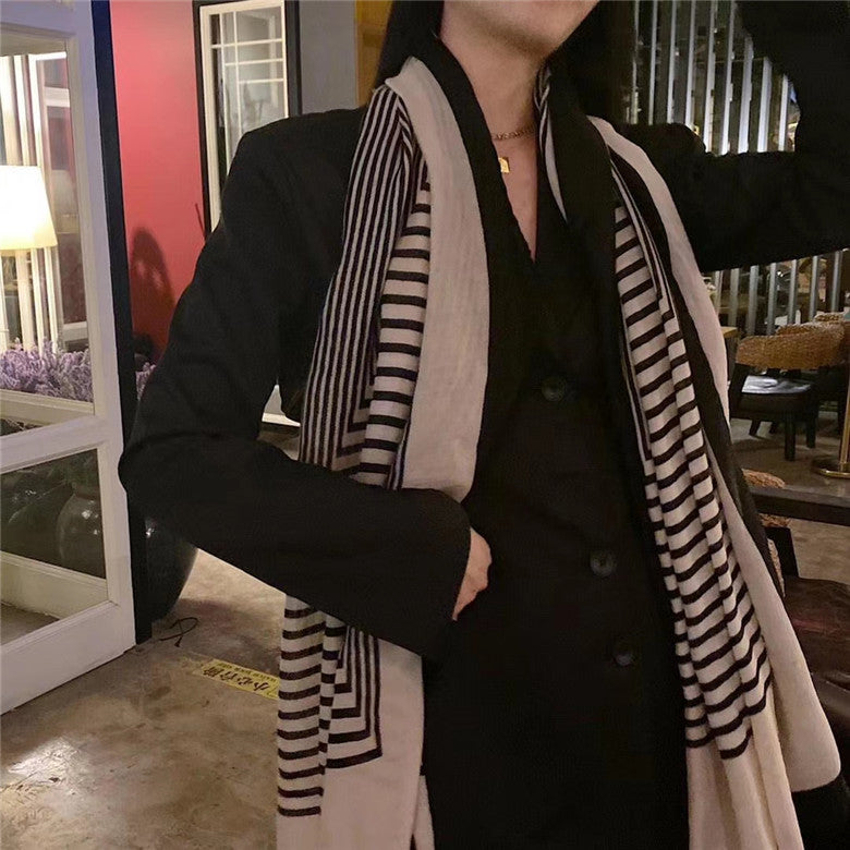 ✨ Women's Elegant Geometric Long Scarf – Timeless & Stylish ✨ Women's Elegant Simple Scarf Geometric Style Long Scarf - JumoShop