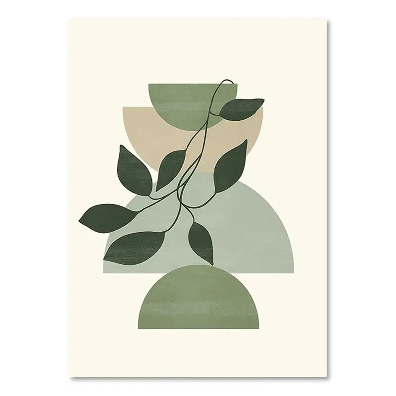 Green Plant Decorative Painting – Vertical Rectangle Canvas Wall Art! - JumoShop