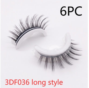 Reusable 3D Mink Lashes - Natural False Eyelashes Self Adhesive Glue Free Makeup Eyelash