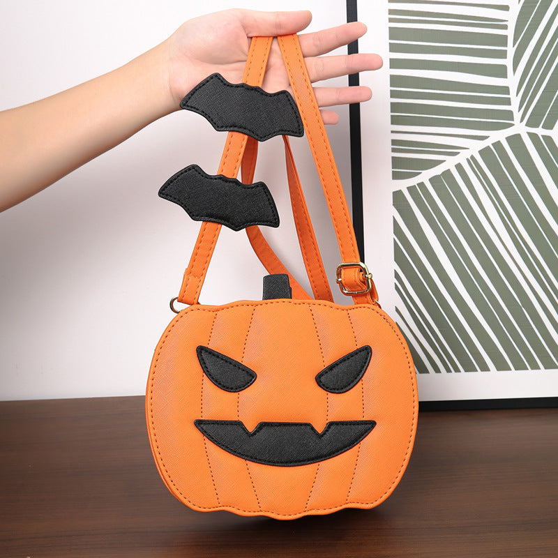 Halloween Bags - Funny Pumpkin Cartoon Shoulder Crossbody Bag