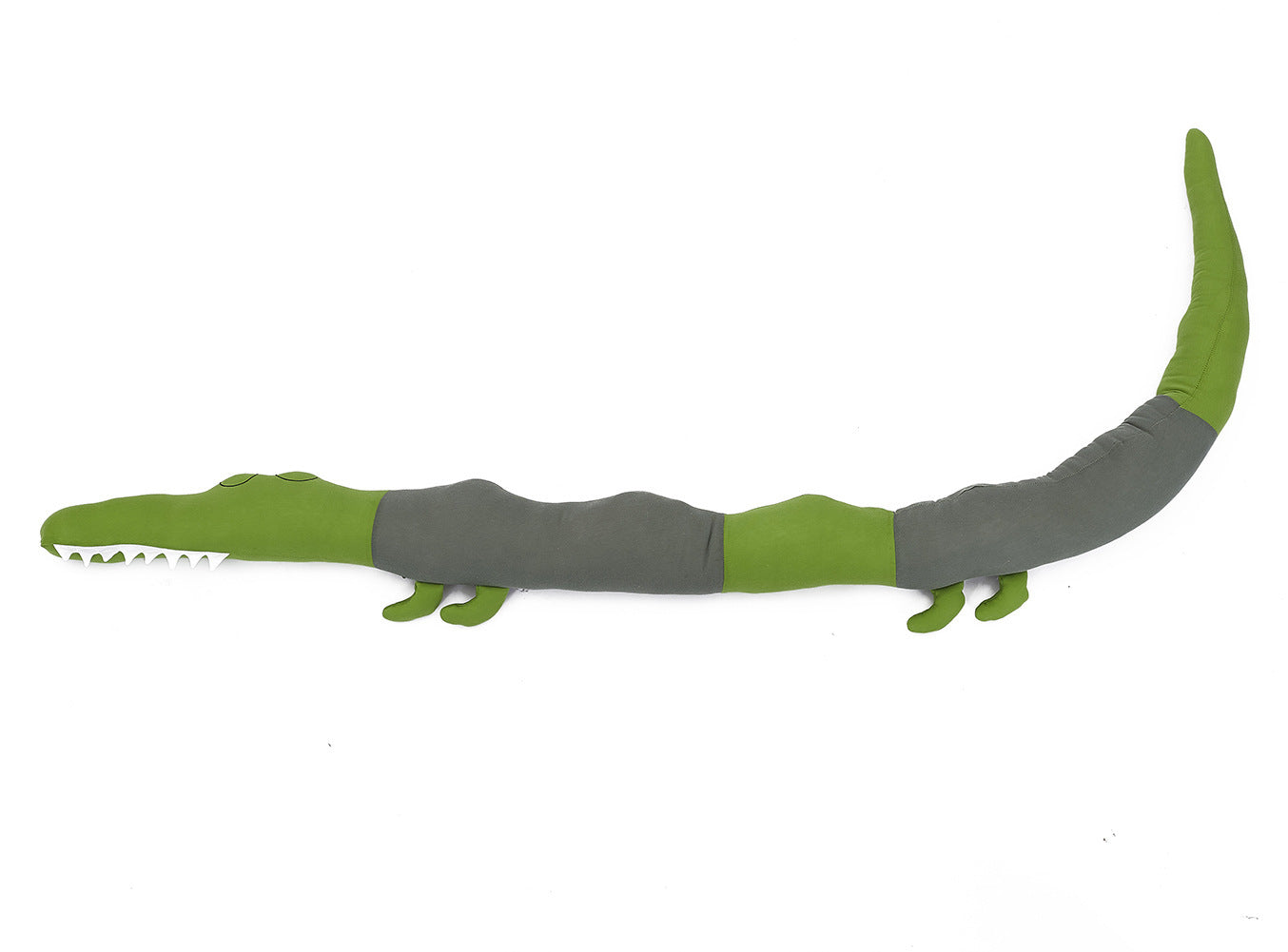 ✨ Cute Long Plush Crocodile Pillow – Kids Bed Bumper, Crib Protector & Decorative Toy