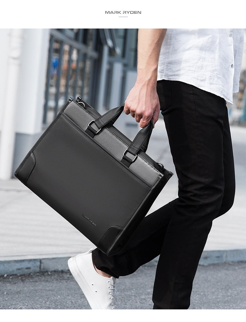 Men's Computer Briefcase - Business Handheld Notebook