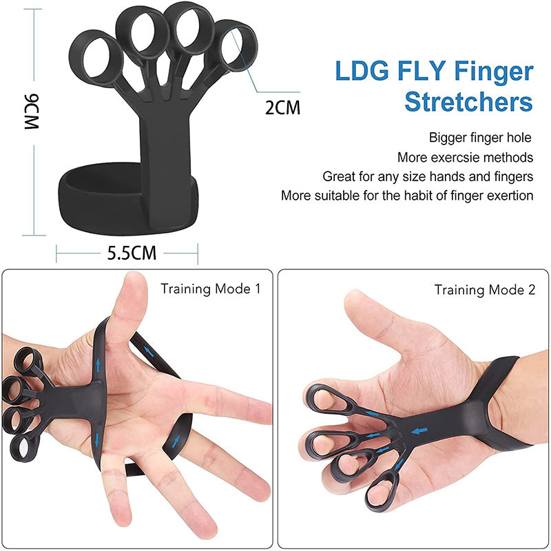 Silicone Grip Device Finger Exercise Stretcher - Arthritis Hand Grip Trainer Strengthen Rehabilitation Training To Relieve Pain