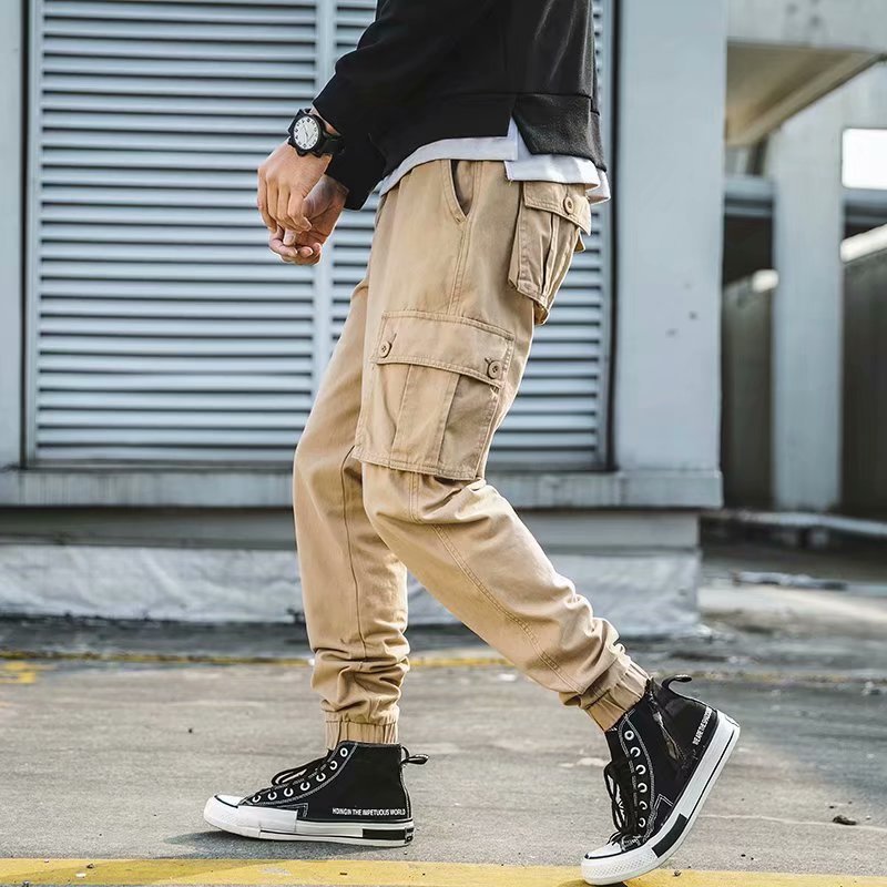 Men's American-style - Retro Casual Loose Cropped Pants