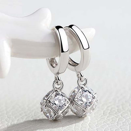 S925 Sterling Silver Earrings – Magic Square Ear Buckle Design! - JumoShop