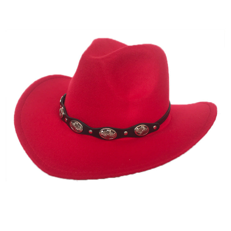 Punk Style Cowboy Hats And Felt - For Men And Women