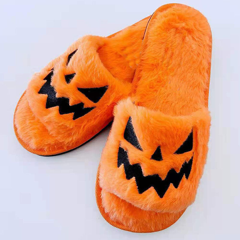 Halloween Shoes - Winter Cute Warm Home Slippers Women