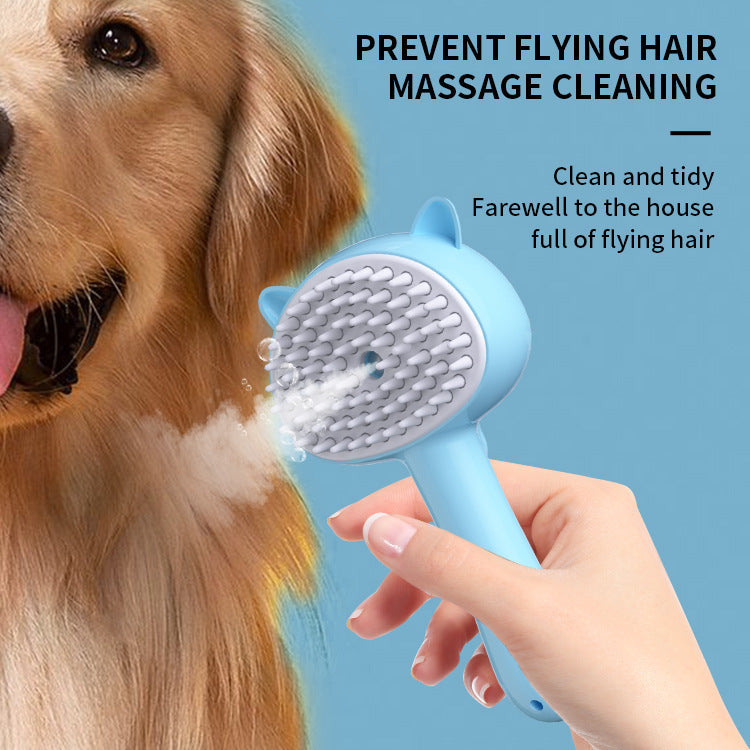 Rechargeable Multifunctional Cat Grooming Brush - Hair Cleaning Brush With Mist Self Cleaning Slicker Brush For Pets Dogs & Catsb Pet Products