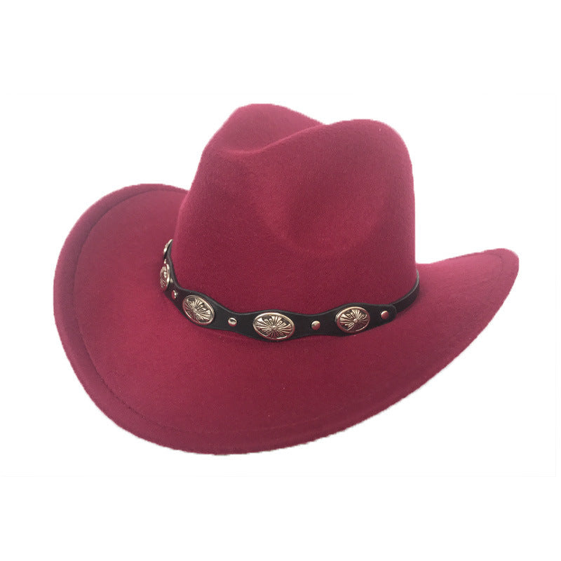 Punk Style Cowboy Hats And Felt - For Men And Women