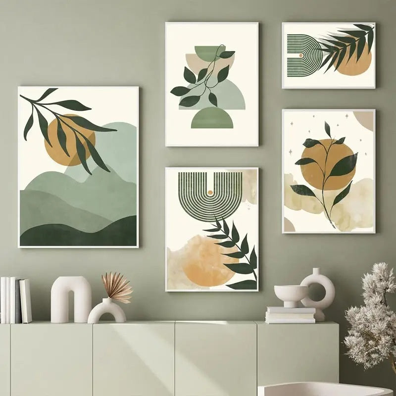 Green Plant Decorative Painting – Vertical Rectangle Canvas Wall Art! - JumoShop