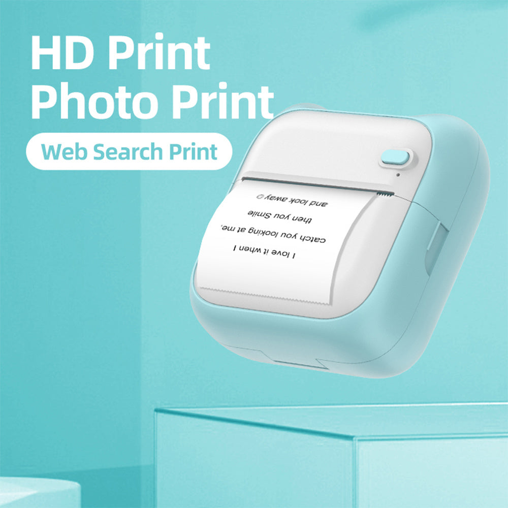 Mini Pocket Printer For Students - Portable Home Small Label Photo Bluetooth Thermal Printer