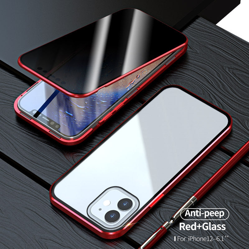 Magnetic Privacy Glass Case - Anti-Spy 360 Protective